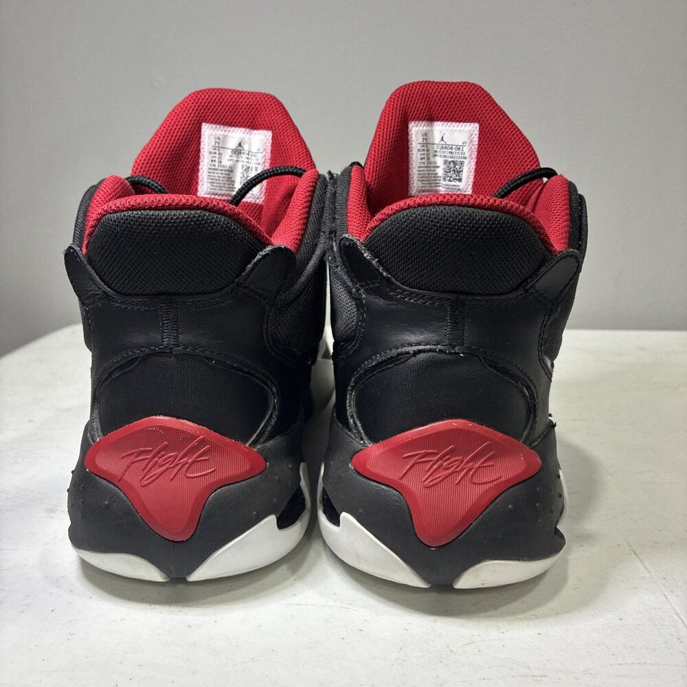 Size 7 Jordan Max Aura 4 Black Gym Red - Picture 5 of 6